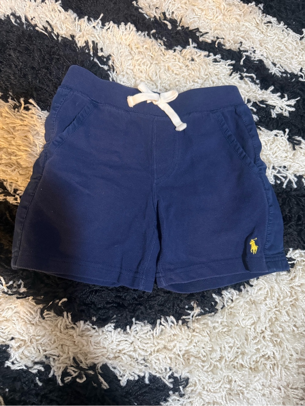 Polo by Ralph Lauren Navy Shorts with White Drawstring